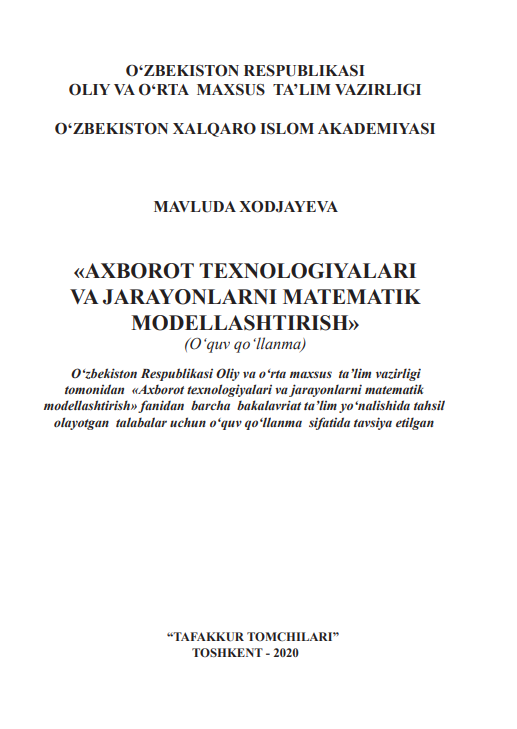 Axborot texnologiyalari va jarayonlarni matematik modellashtirish image